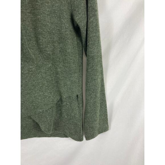 1 State Cowl Neck Layered Bottom Sweater Green Size Small - Picture 2 of 6